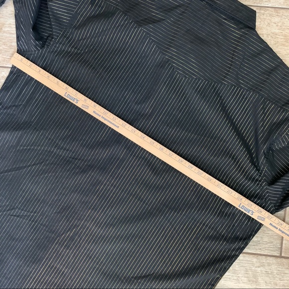 Vintage Wrangler shiny gold pinstripe snap shirt - Picture 10 of 12